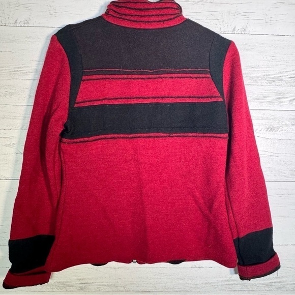 Icelandic Designs 100% Wool Zip Collared Sweater Jacket - Picture 4 of 5